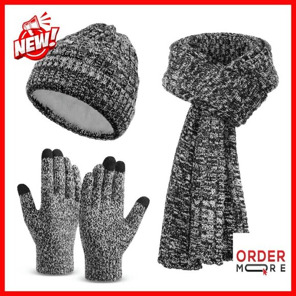 Warm Winter Set - Beanie, Touchscreen Gloves & Long Scarf main image 4